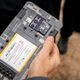 A photo of the Snapdragon Satellite test device
